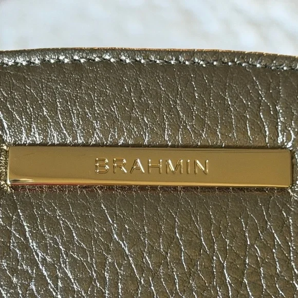 🆕 BRAHMIN Leah Anthracite Moonlit Crossbody Bag Genuine Leather - Picture 8 of 16